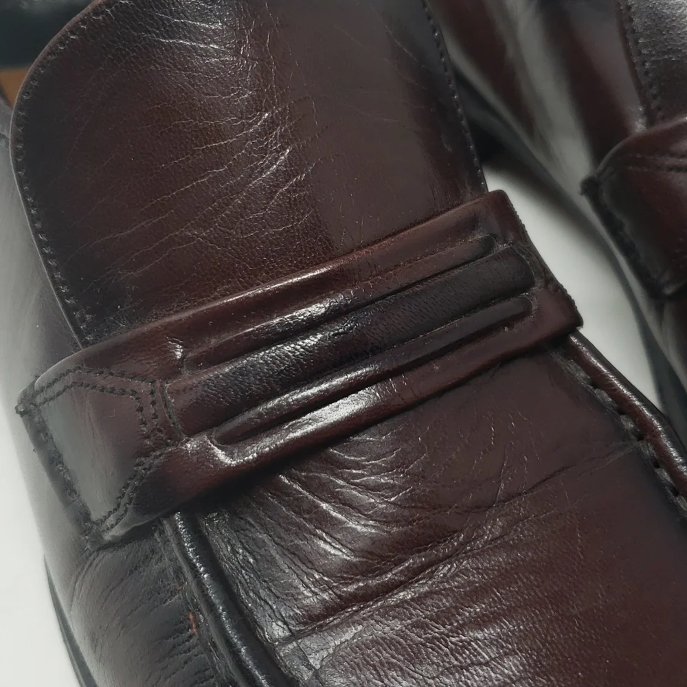 Florsheim Dark Brown Leather Loafers Size‎ 9.5 Leather Uppers and Soles